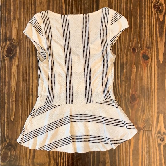 Anthropologie Postmark Peplum Sweetheart Top S - Picture 5 of 6